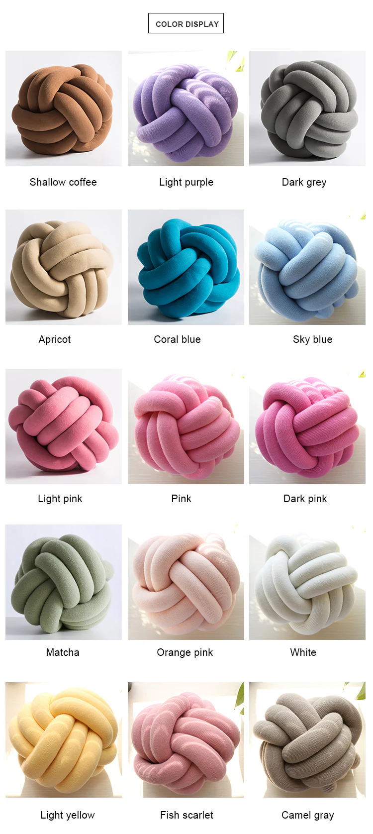 Knot Ball Cushion - Image 7