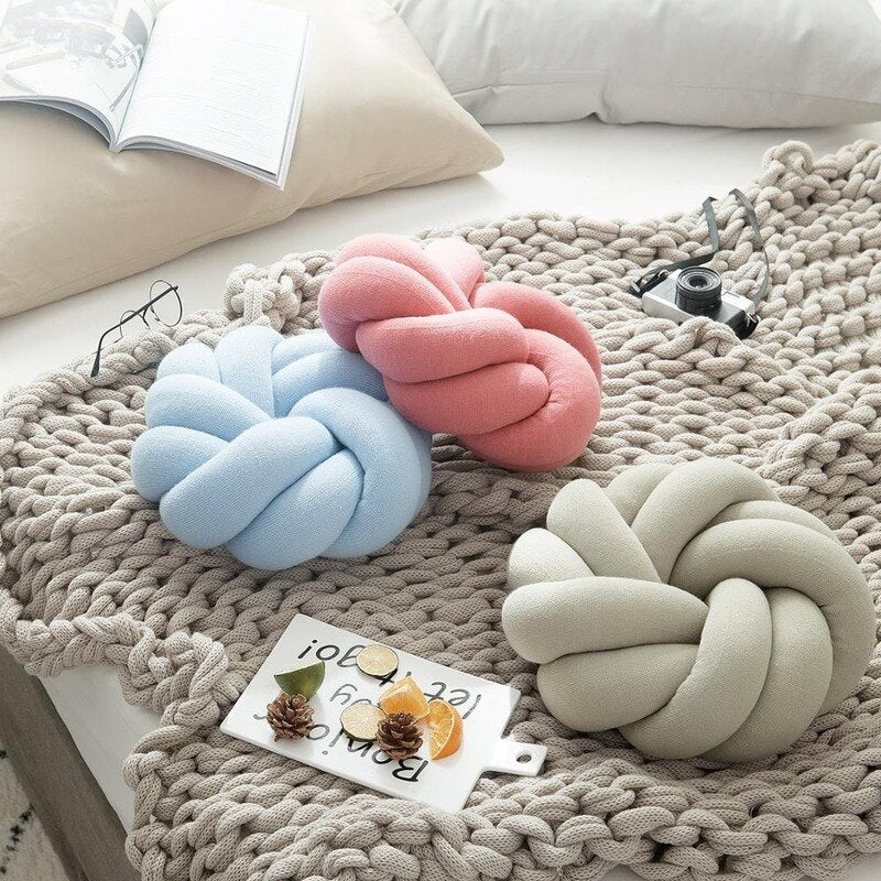 Knot Round Cushion - Image 7