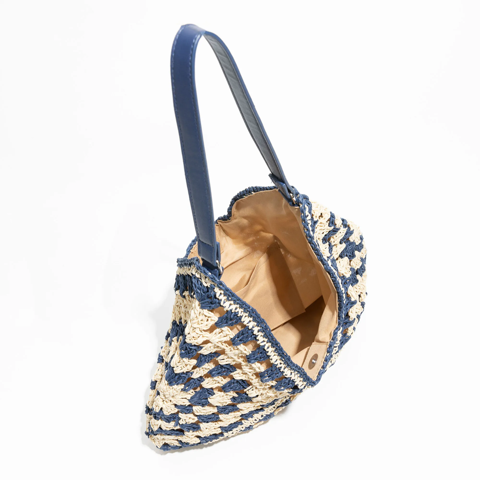 Lace Knitted Triangle Shoulder Bag - Image 4