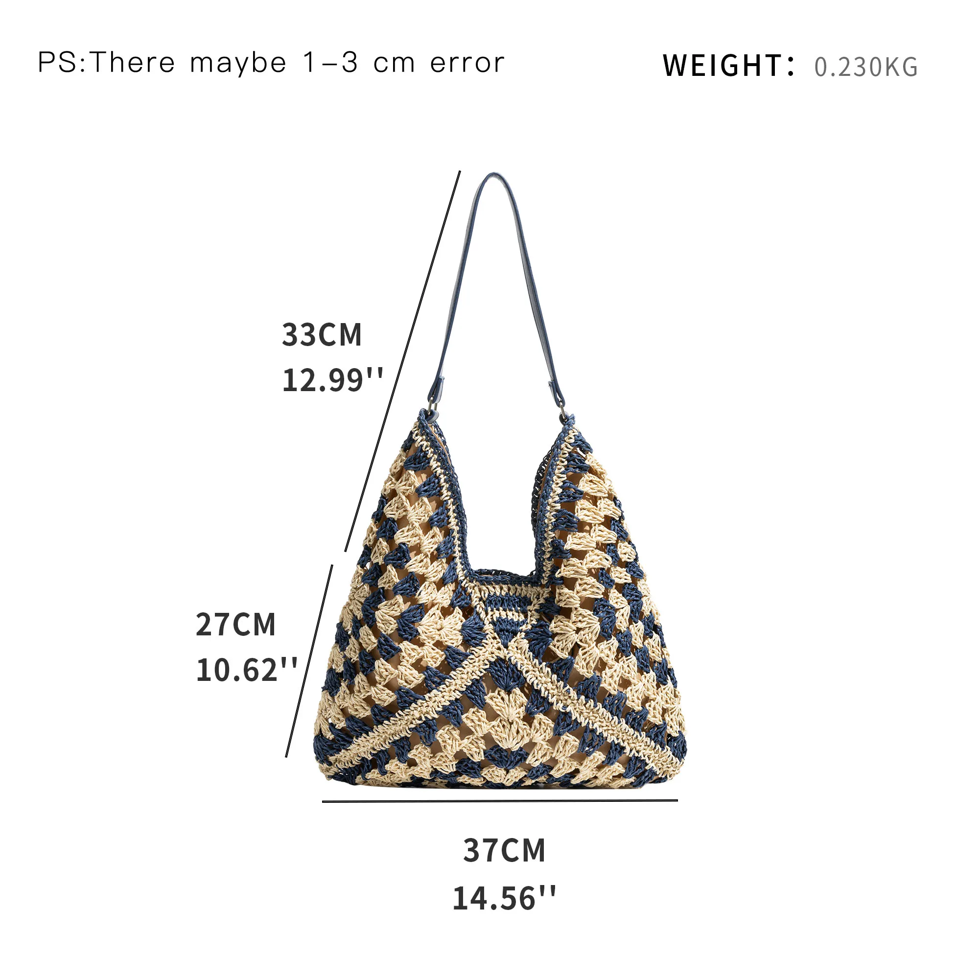 Lace Knitted Triangle Shoulder Bag - Image 6