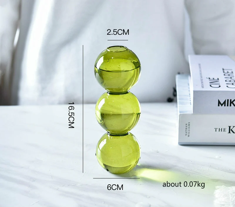 Layered Globe Glass Vase - Image 12