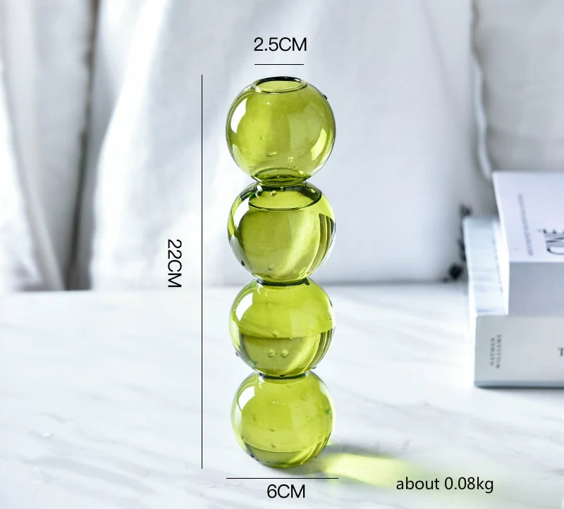 Layered Globe Glass Vase - Image 13