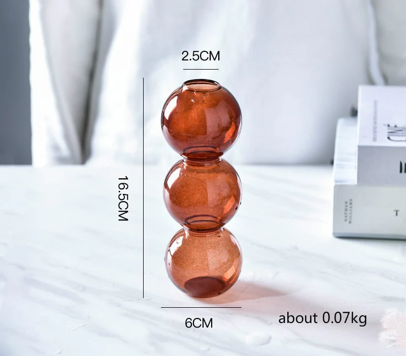 Layered Globe Glass Vase - Image 24