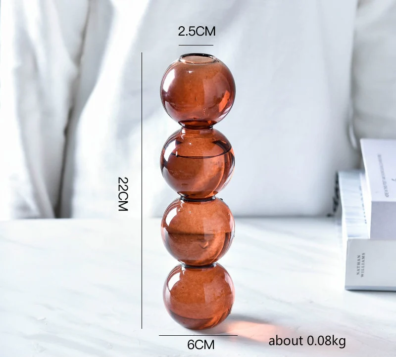 Layered Globe Glass Vase - Image 25