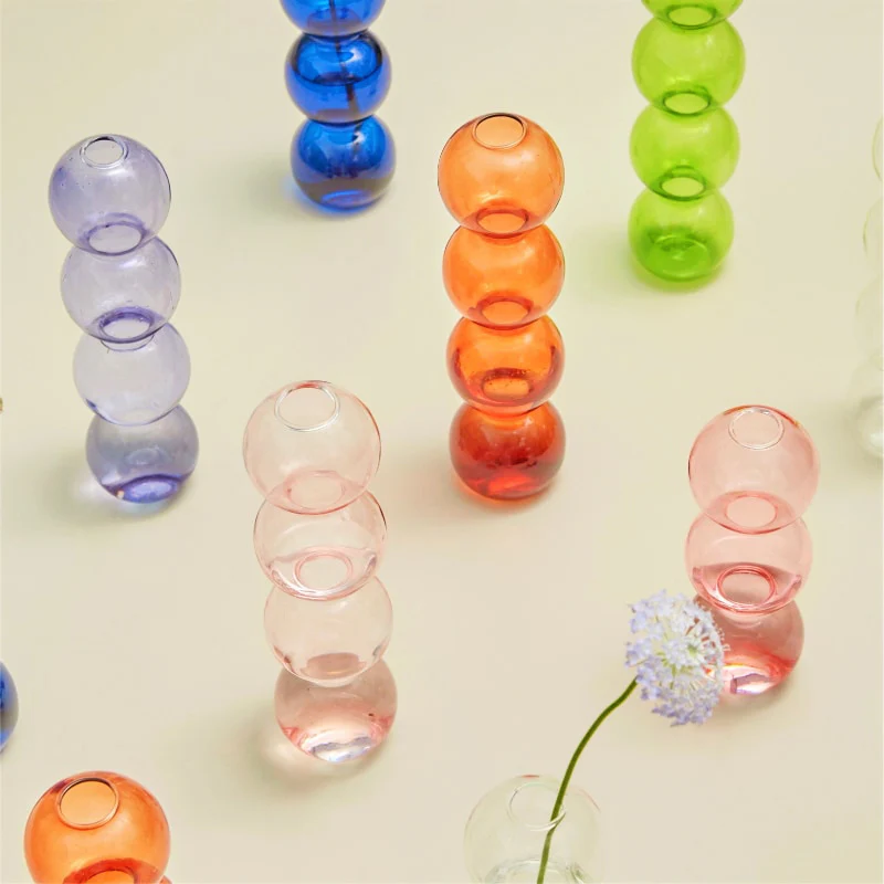 Layered Globe Glass Vase - Image 3