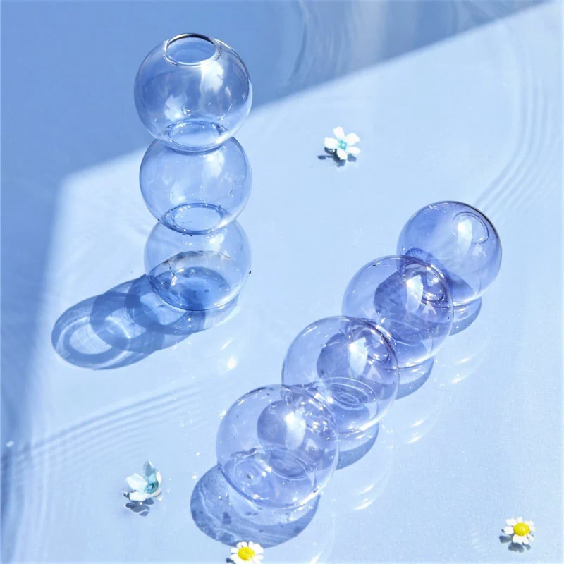 Layered Globe Glass Vase - Image 4