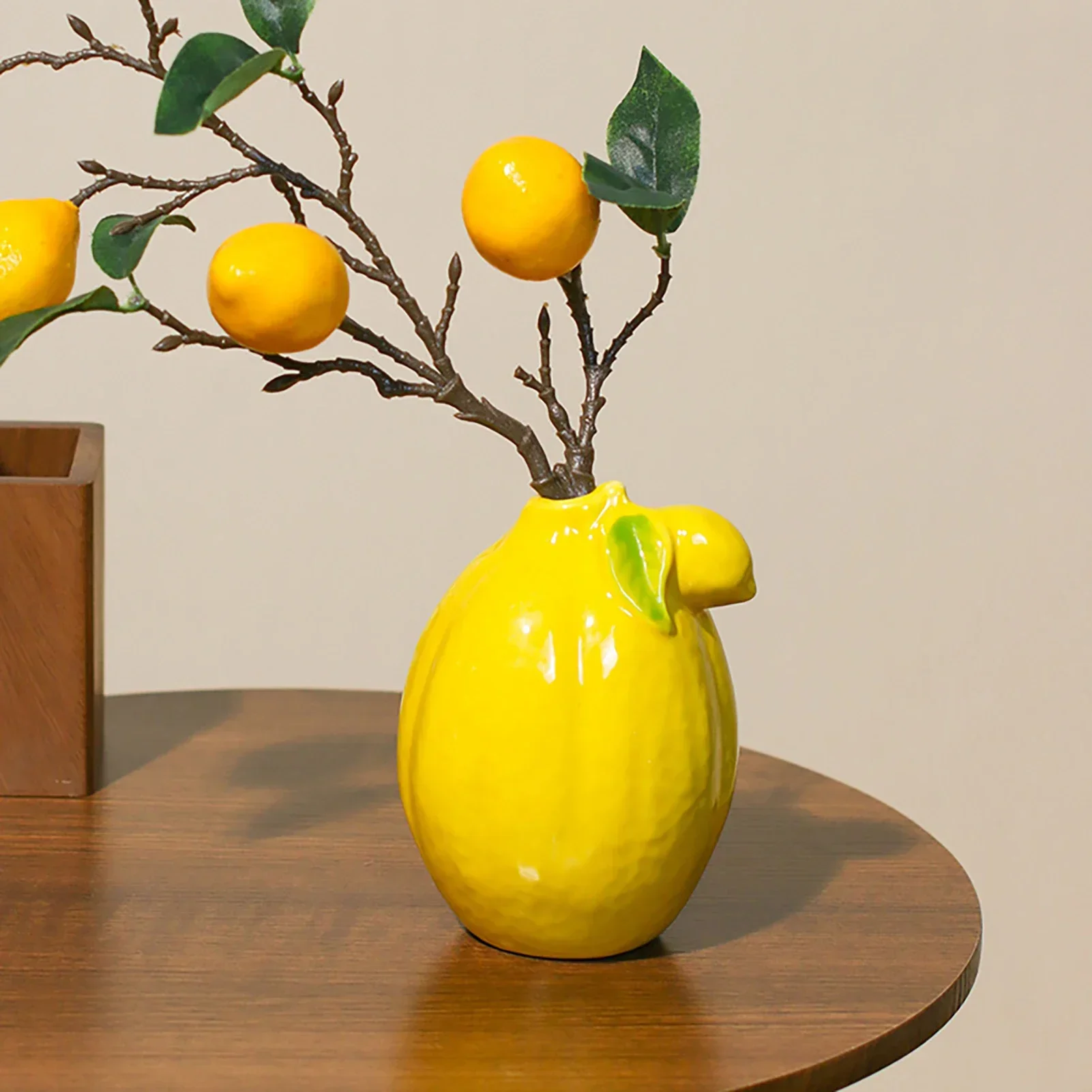 Lemon Ceramic Vase - Image 2
