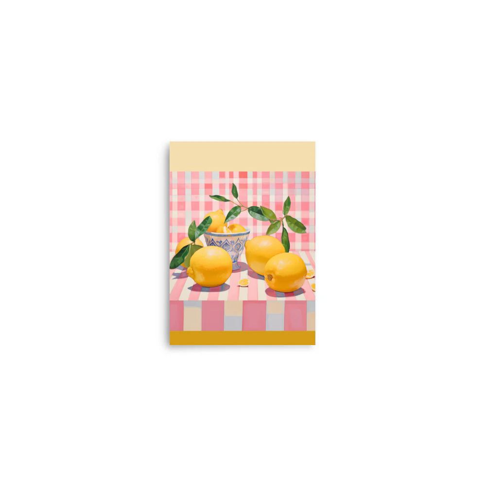 Lemons on the pink table - Image 8