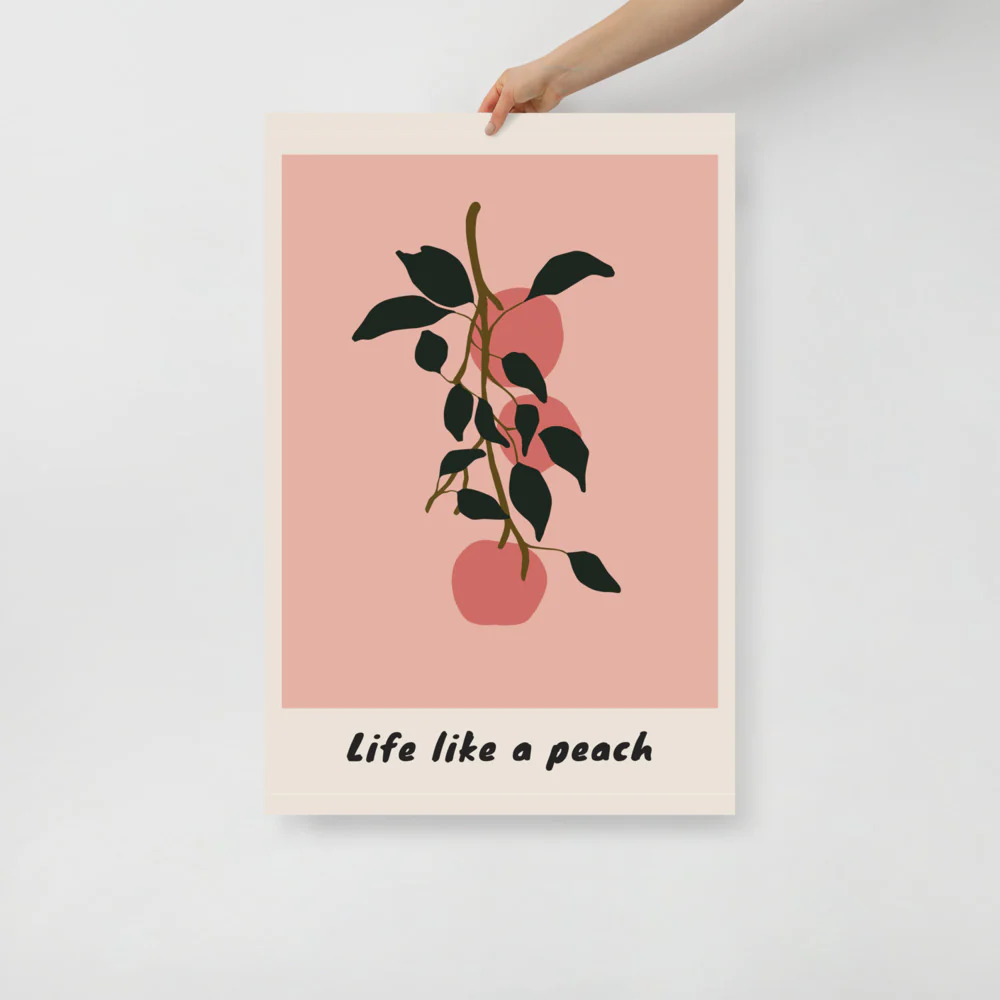 Life Like a Peach Wall Art - Image 6