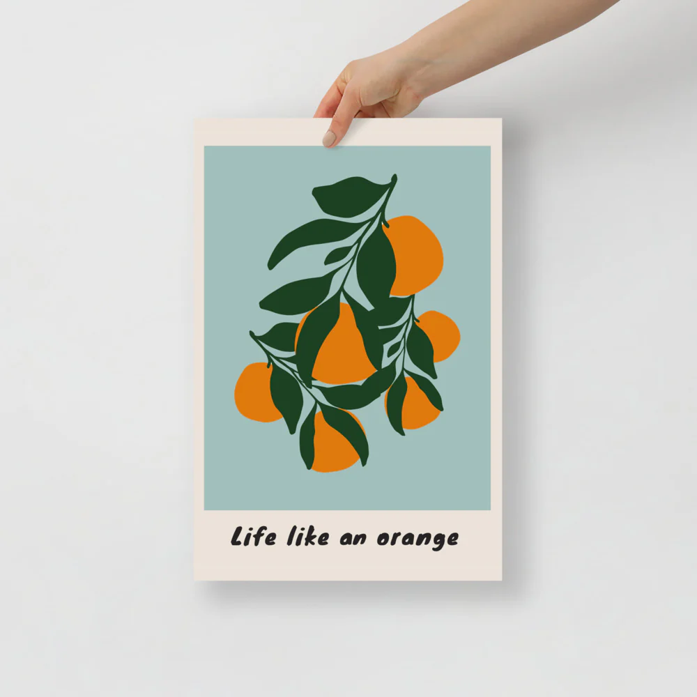 Life Like An Orange Wall Art - Image 3