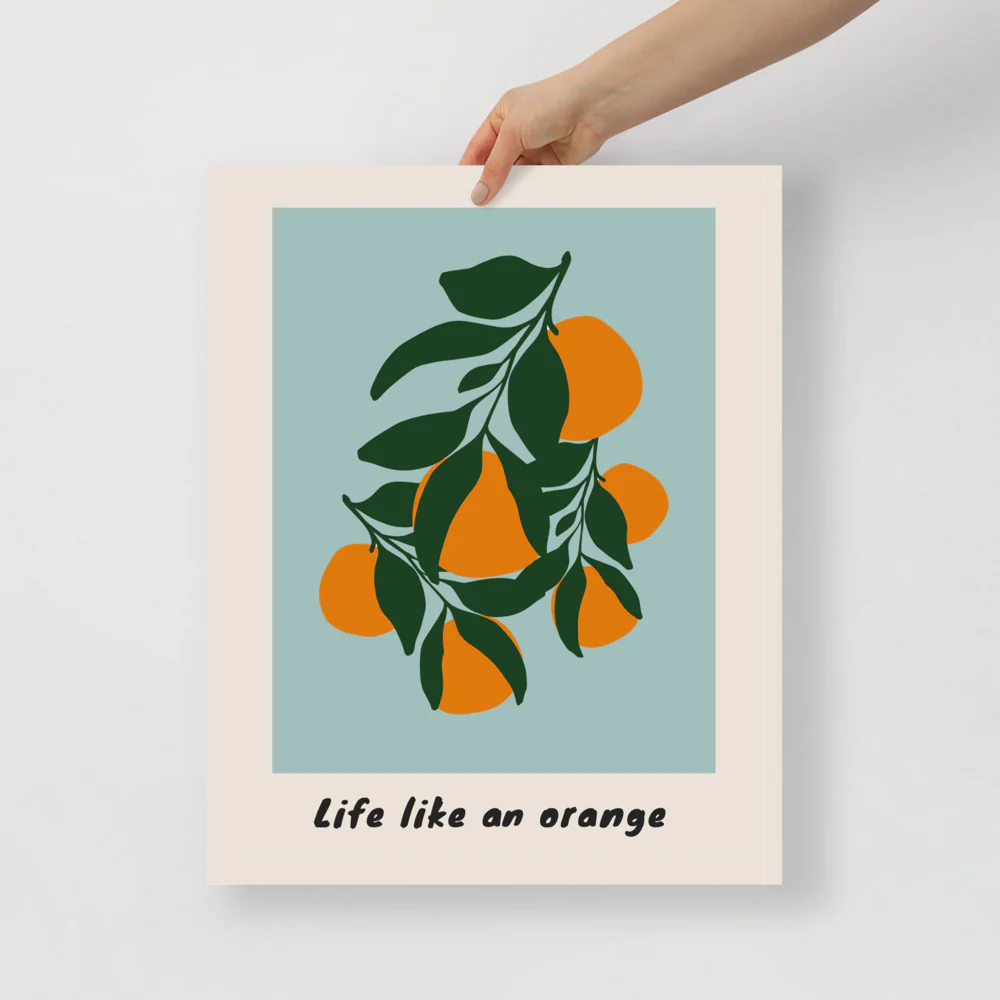 Life Like An Orange Wall Art - Image 4