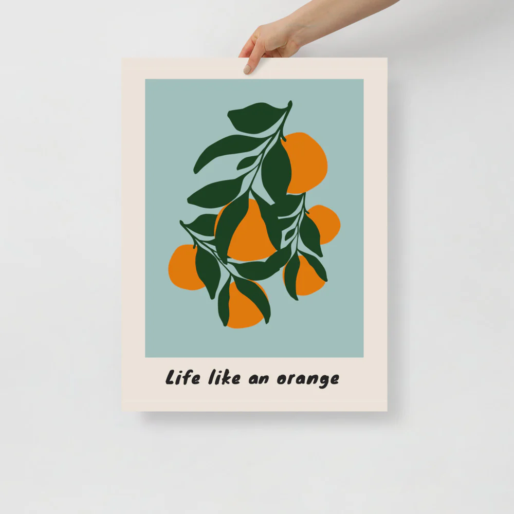 Life Like An Orange Wall Art - Image 5