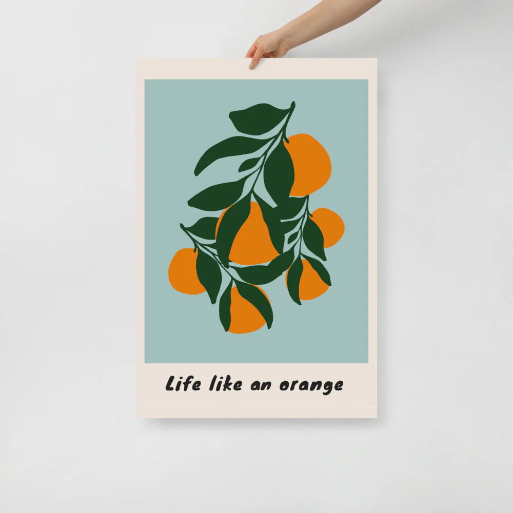 Life Like An Orange Wall Art - Image 6