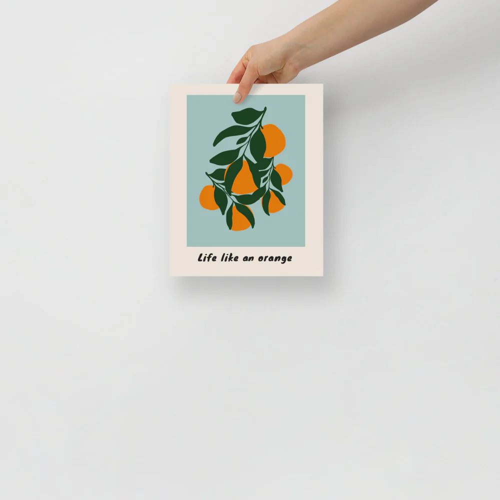 Life Like An Orange Wall Art - Image 7