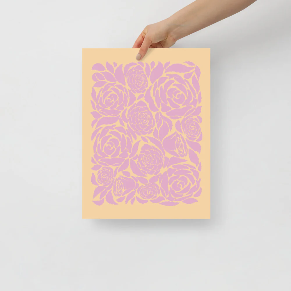 Lilac Roses Wall Art - Image 3