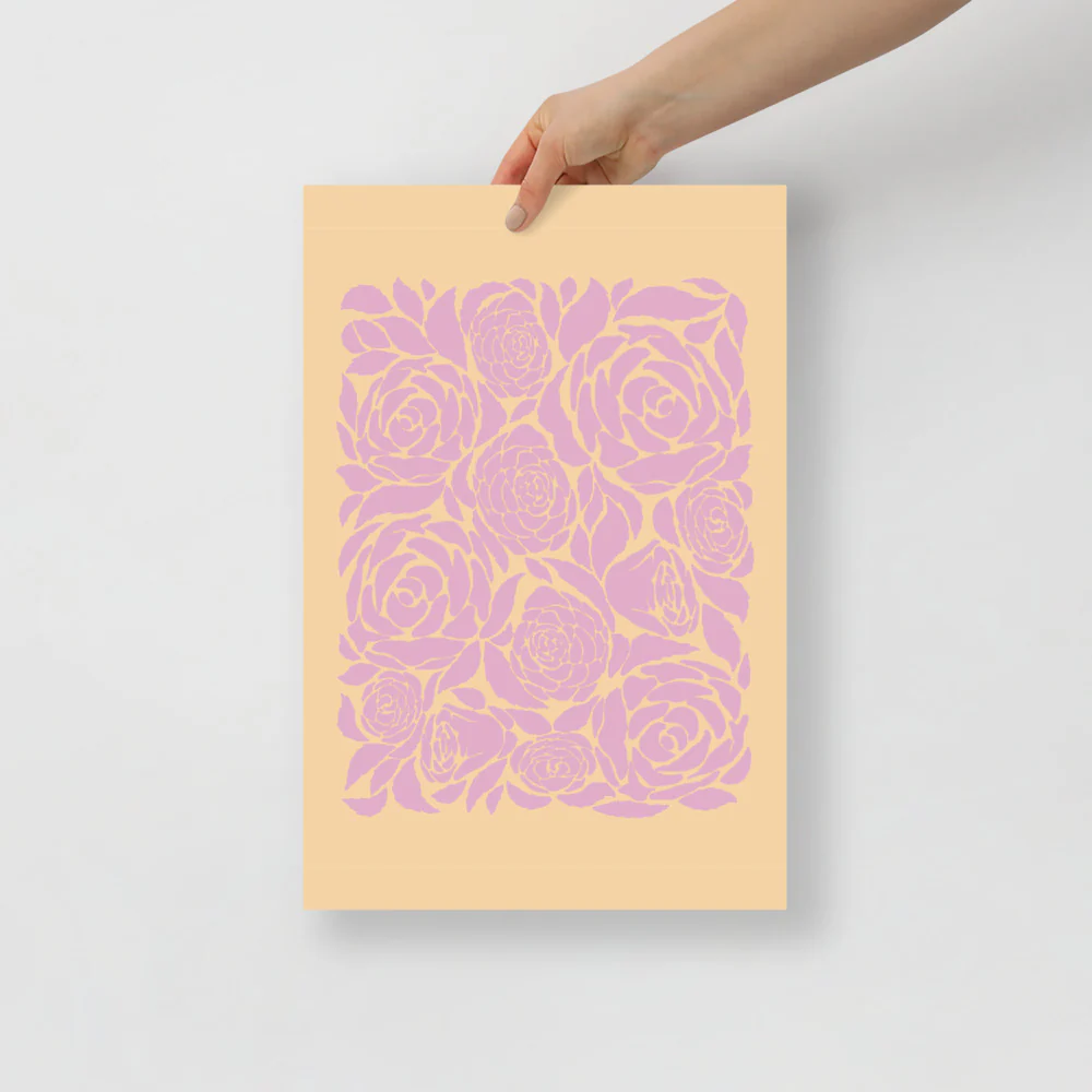 Lilac Roses Wall Art - Image 4