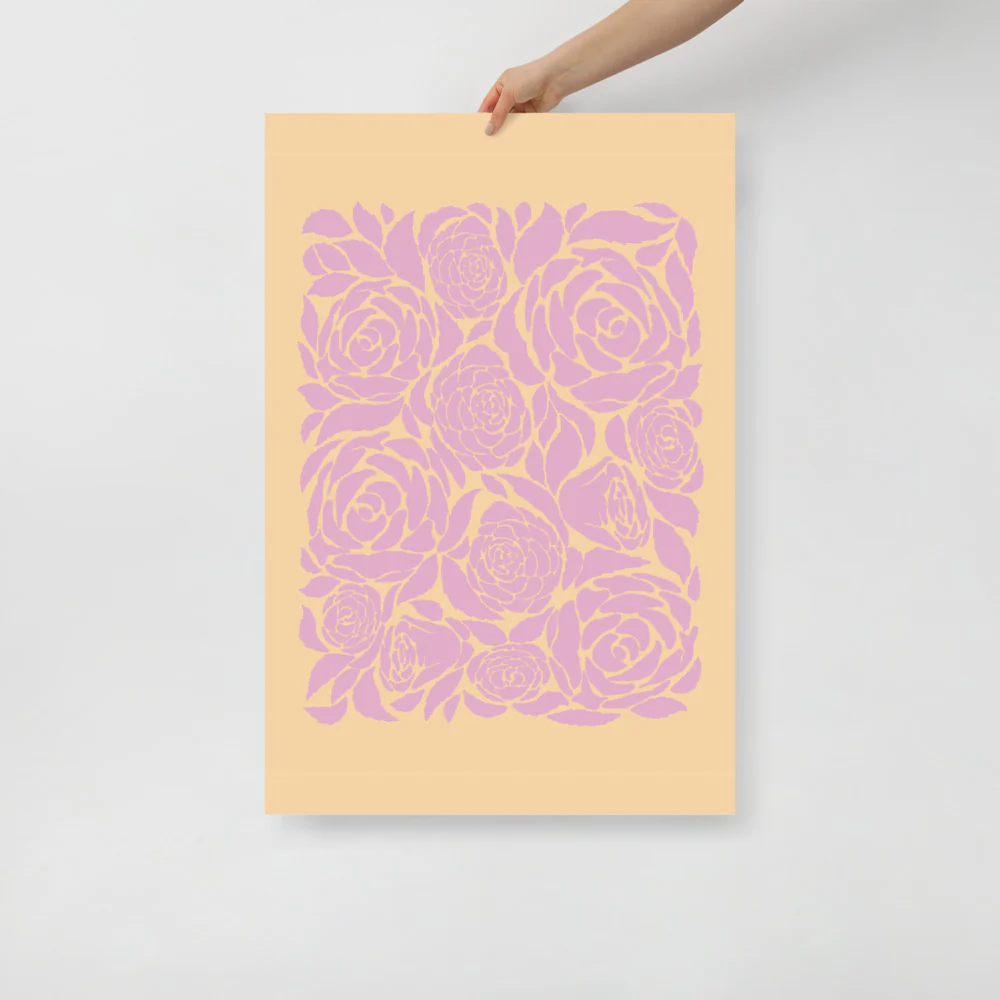 Lilac Roses Wall Art - Image 5