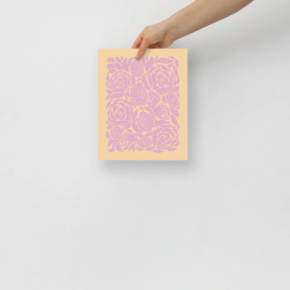 Lilac Roses Wall Art - Image 6