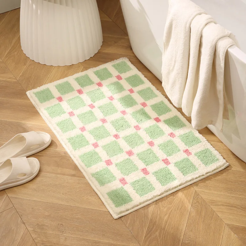 Long Tufting Grids Bathroom Mat - Image 6