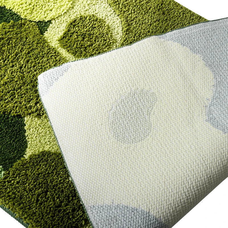 Long Tufting Moss Bedroom Rug - Image 6