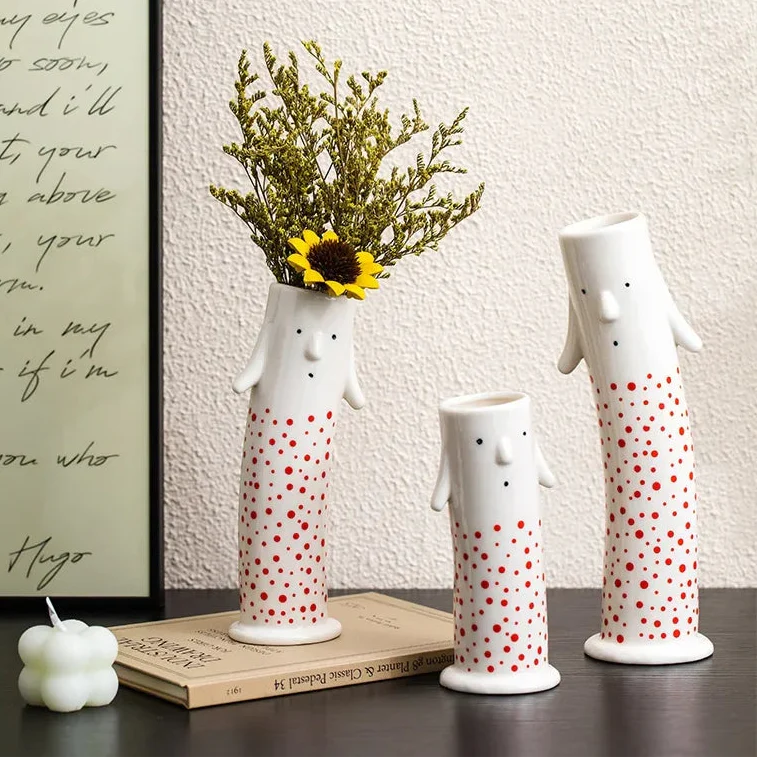 Lovely Cartoon Figures Ceramic Vase - Image 7