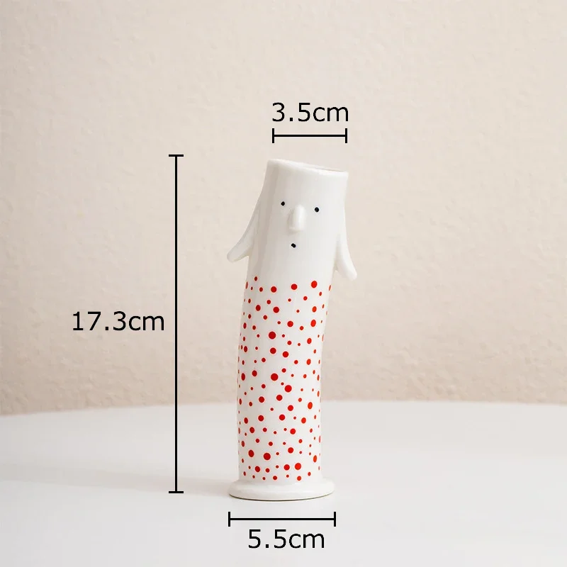 Lovely Cartoon Figures Ceramic Vase - Image 8