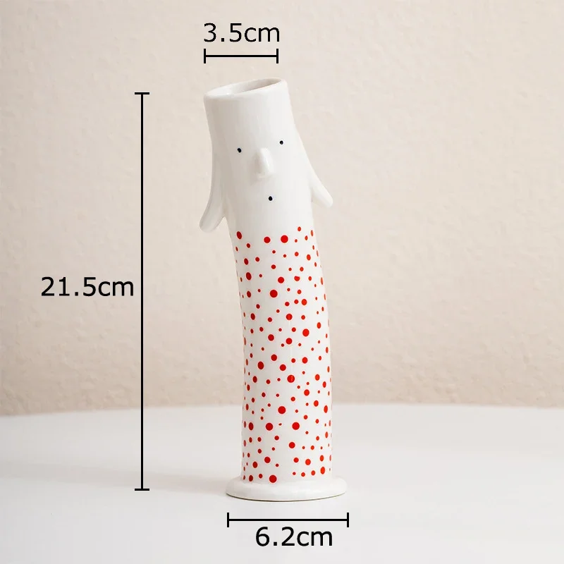 Lovely Cartoon Figures Ceramic Vase - Image 9