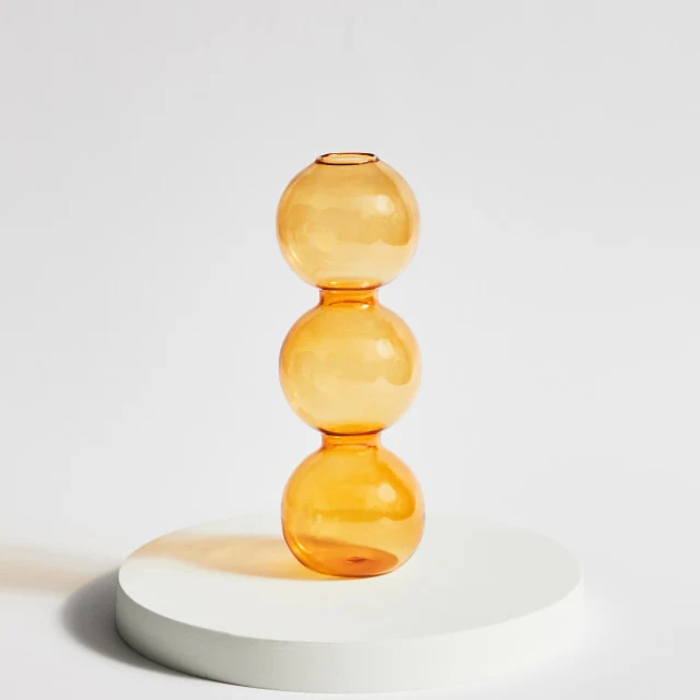 Modern Glass Candleholder-Orange - Image 19