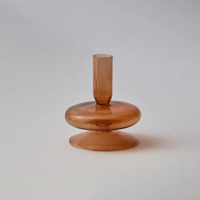Modern Glass Candleholder-Brown - Image 16