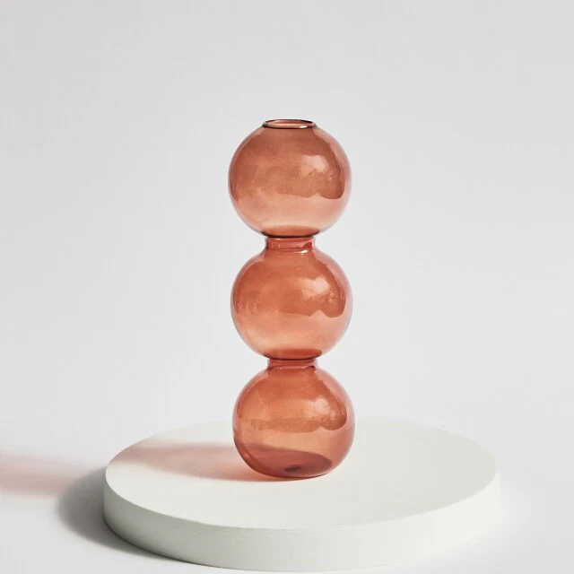 Modern Glass Candleholder-Brown - Image 18