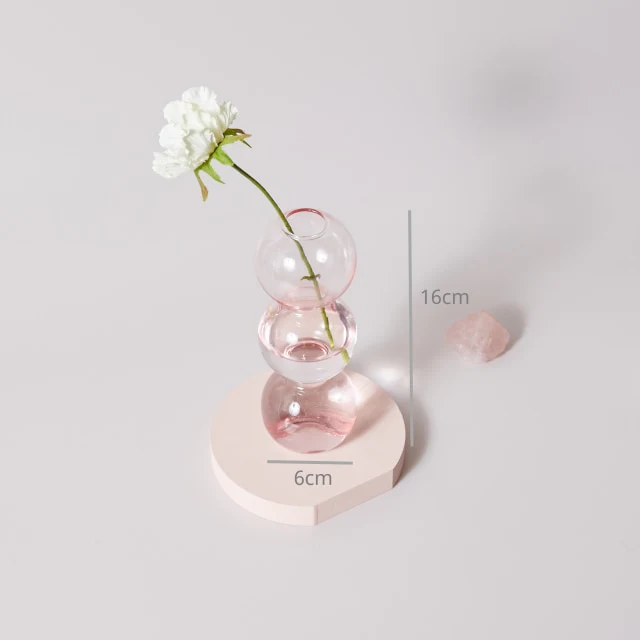 Modern Glass Candleholder-Baby Pink - Image 18