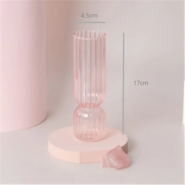 Modern Glass Candleholder-Baby Pink - Image 26