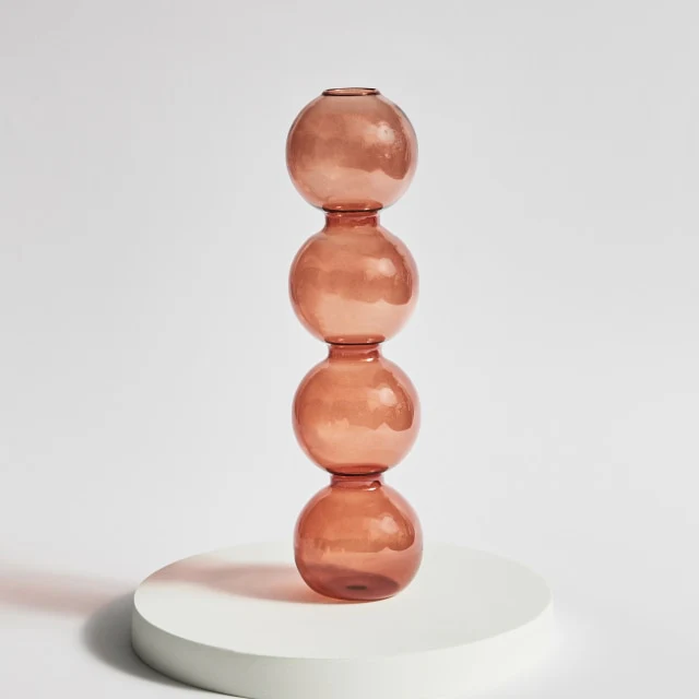 Modern Glass Candleholder-Brown - Image 20