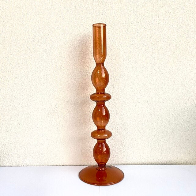 Modern Glass Candleholder-Brown - Image 23