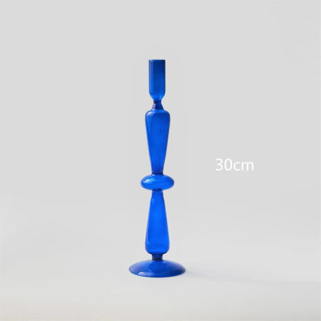 Modern Glass Candleholder-Blue - Image 16