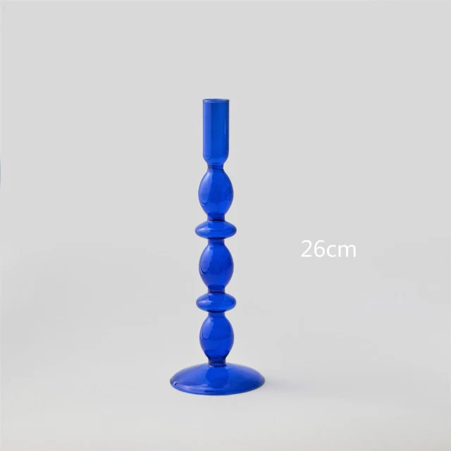 Modern Glass Candleholder-Blue - Image 17