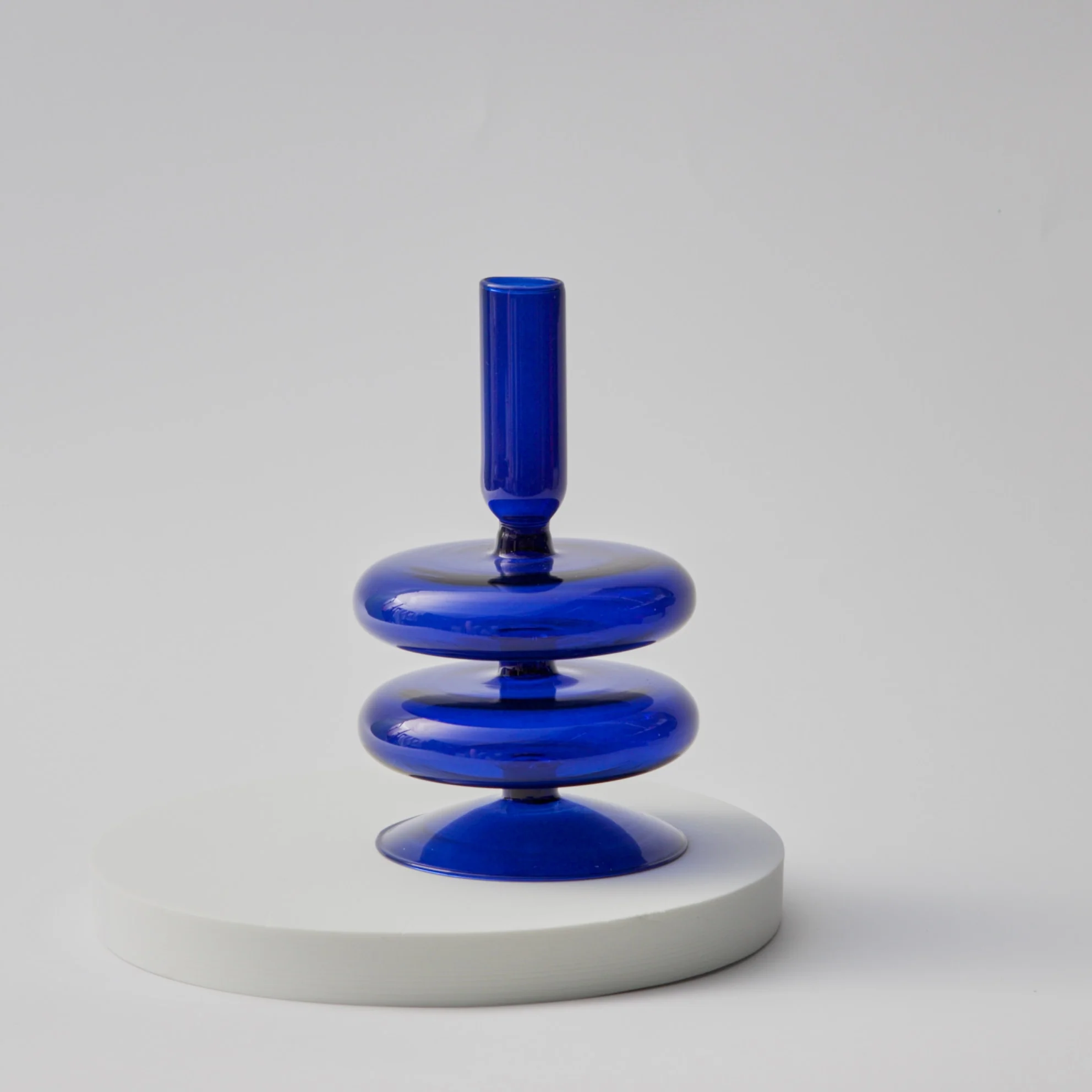 Modern Glass Candleholder-Blue - Image 18