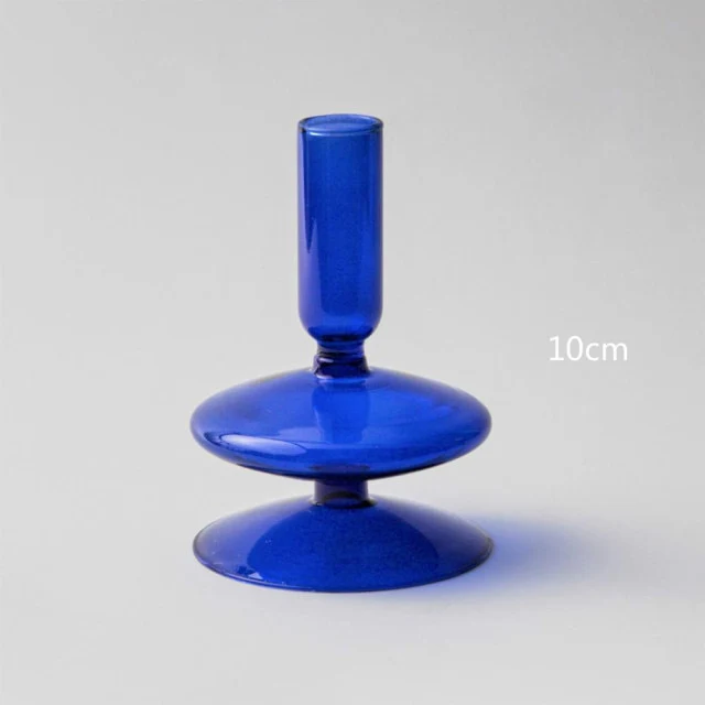 Modern Glass Candleholder-Blue - Image 19