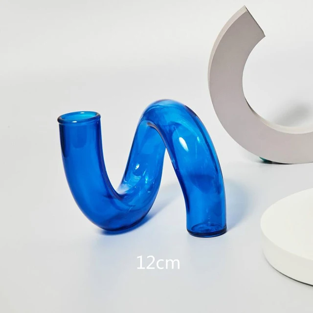 Modern Glass Candleholder-Blue - Image 20