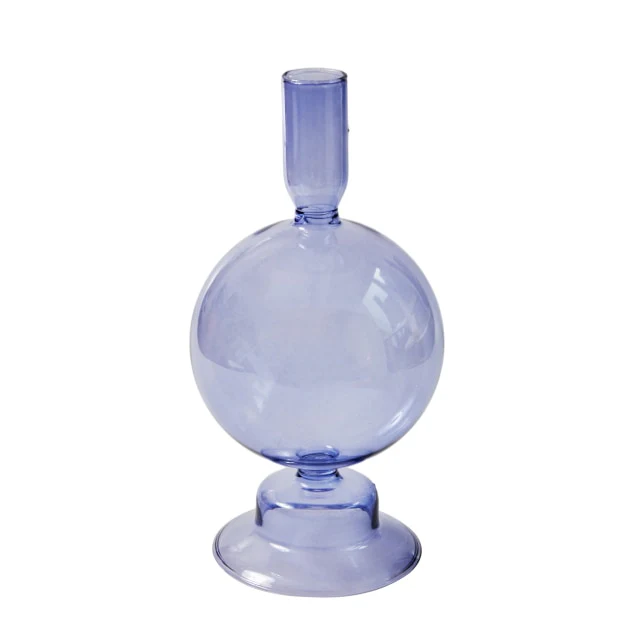 Modern Glass Candleholder-Ocean Blue - Image 12
