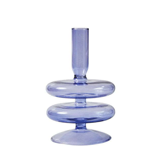Modern Glass Candleholder-Ocean Blue - Image 14