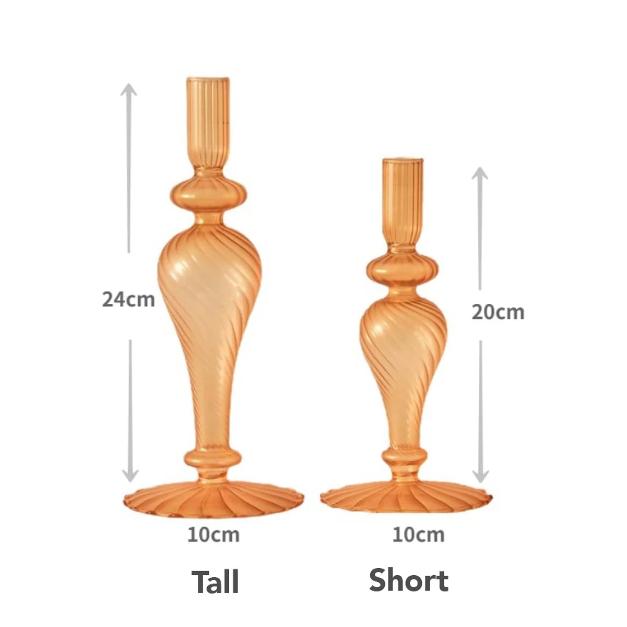 Modern Glass Candleholders - Multi colour - Image 10