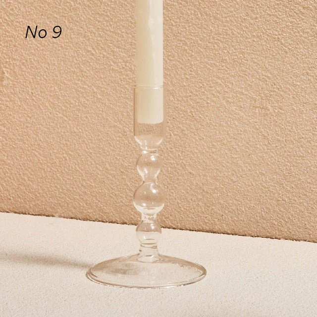 Modern Glass Candleholders - Transparent - Image 15