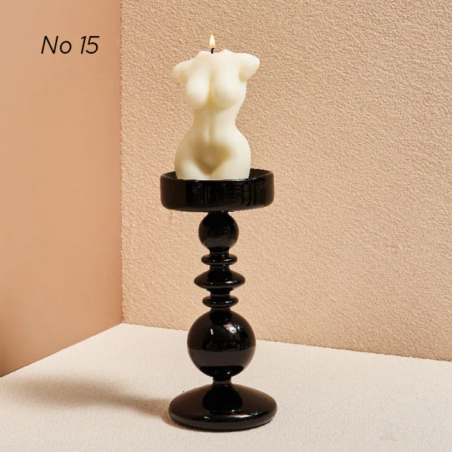 Modern Glass Candleholders - Transparent - Image 21