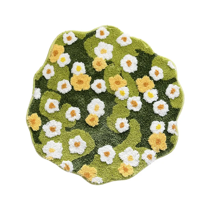 Moss Flower Tufted Round Rug - Image 11