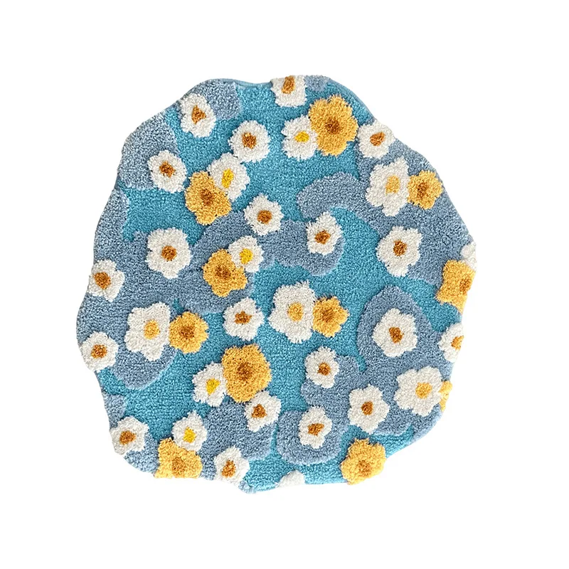 Moss Flower Tufted Round Rug - Image 6