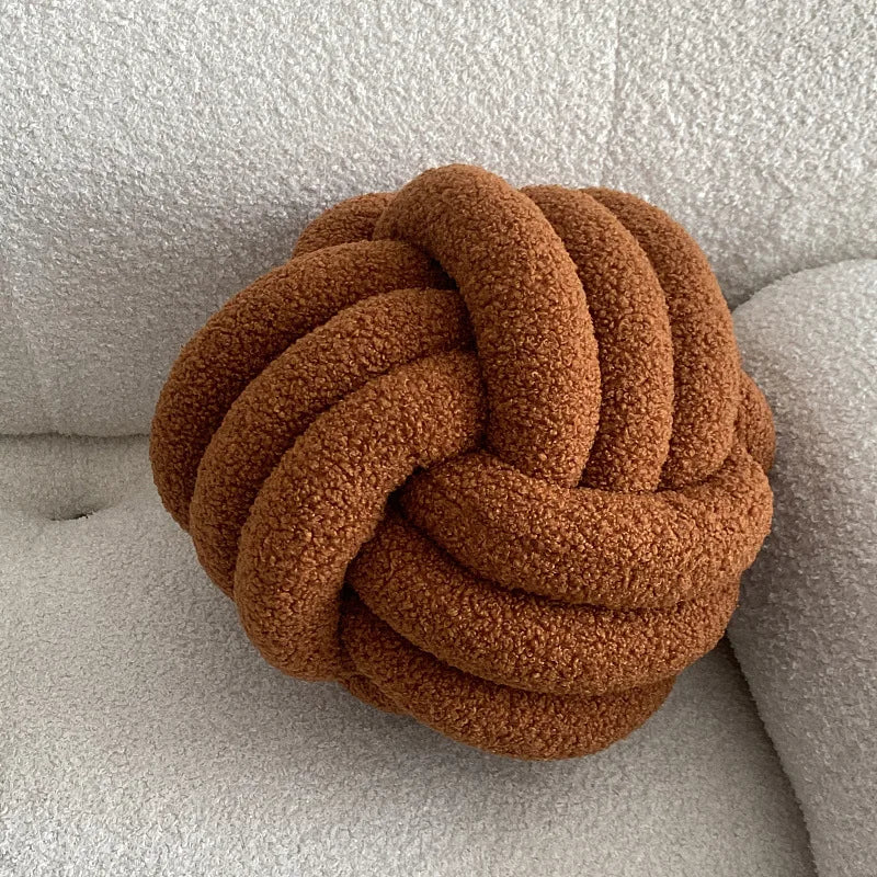Nordic Bouclé Abstract Cushion – Minimalist Plush Pillow - Image 11