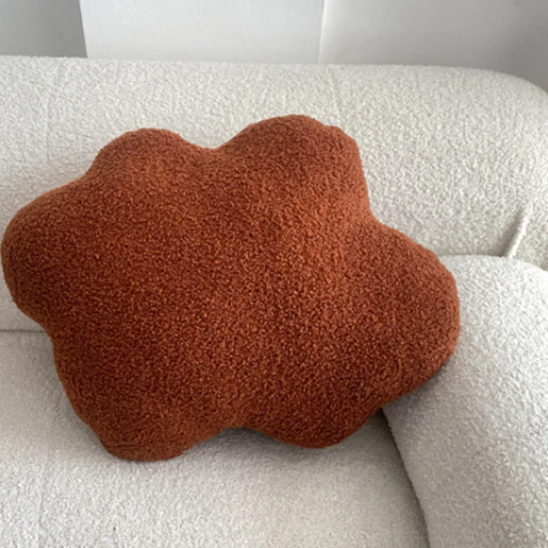Nordic Bouclé Abstract Cushion – Minimalist Plush Pillow - Image 22
