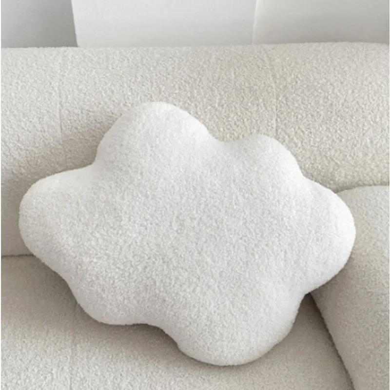 Nordic Bouclé Abstract Cushion – Minimalist Plush Pillow - Image 24