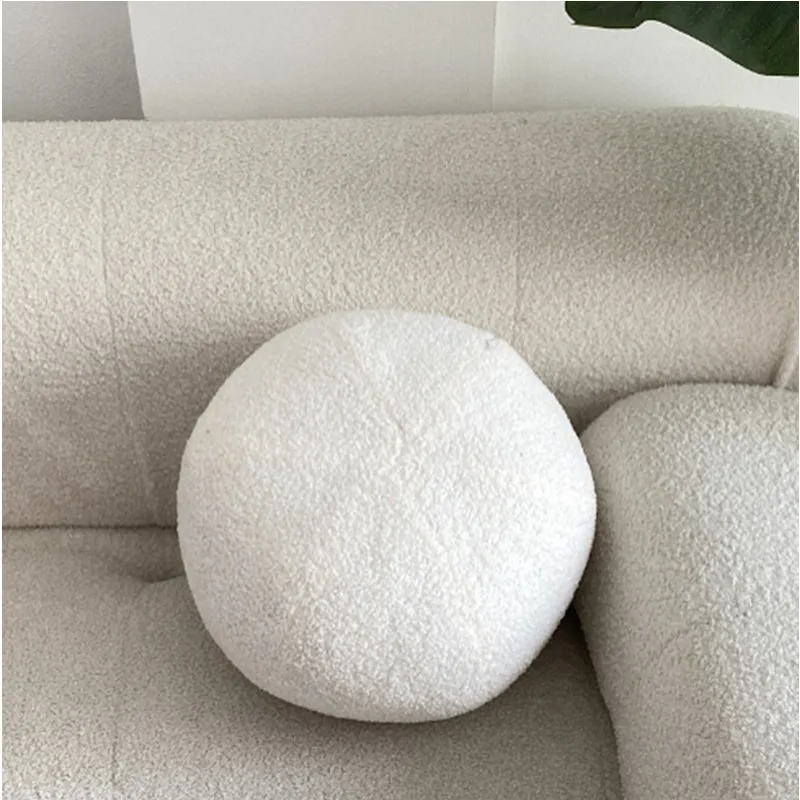 Nordic Bouclé Abstract Cushion – Minimalist Plush Pillow - Image 29